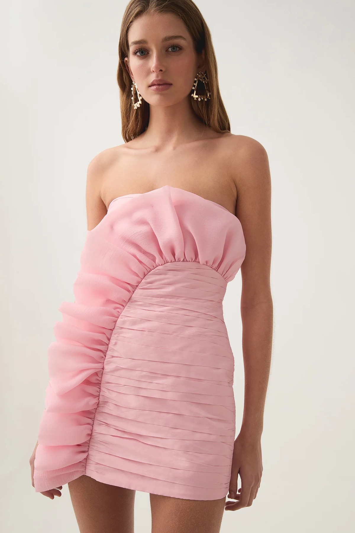 Telma Ruffle Micro Mini Dress, £398 | AJE 