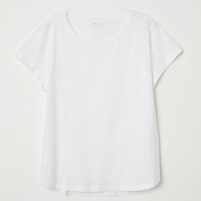 Cotton White T-Shirt from H&M