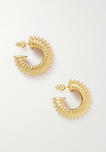 Stella Gold-Tone Hoop Earrings from Cult Gaia