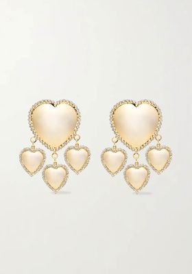 Oversized Crystal Clip Earrings from Alessandra Rich
