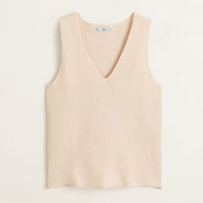 Cotton-Blend Knit Top from Mango