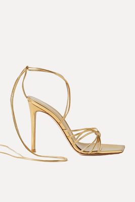 Sylvie 105 Metallic Leather Sandals from Gianvito Rossi