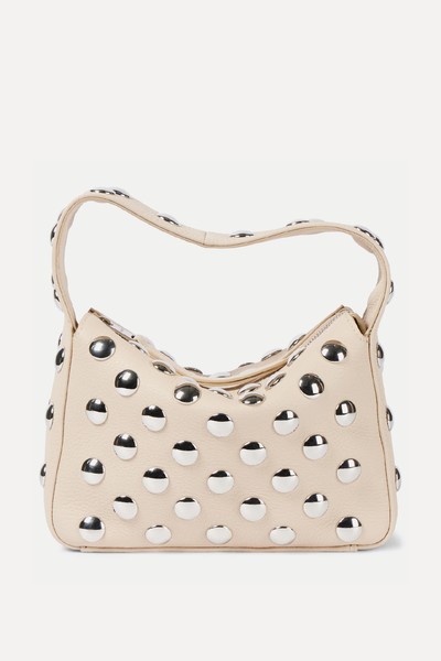 Elena Small Studded Leather Tote Bag from Khaite