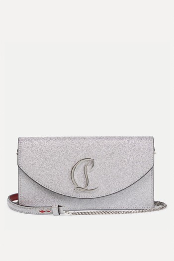 Glittered Calf Leather Clutch from Christian Louboutin