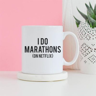 I Do Marathons On Netflix Mug from FoxyandWillow