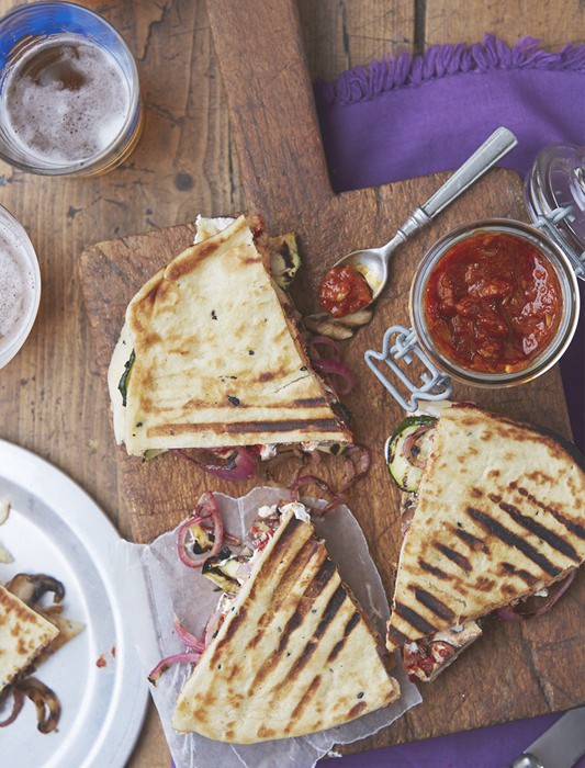 Feta Cheese Naanchilada