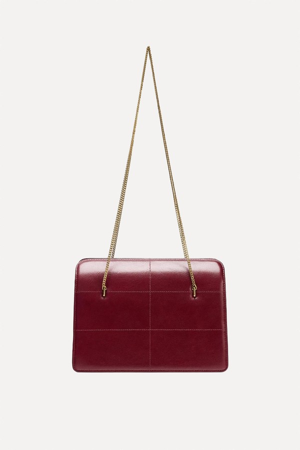 Leather Shoulder Bag from Zara
