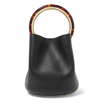 Pannier Small Leather Bucket Bag from Marni