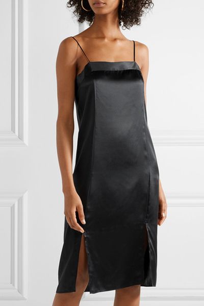 Kelby Silk Satin Midi Dress from Equipment