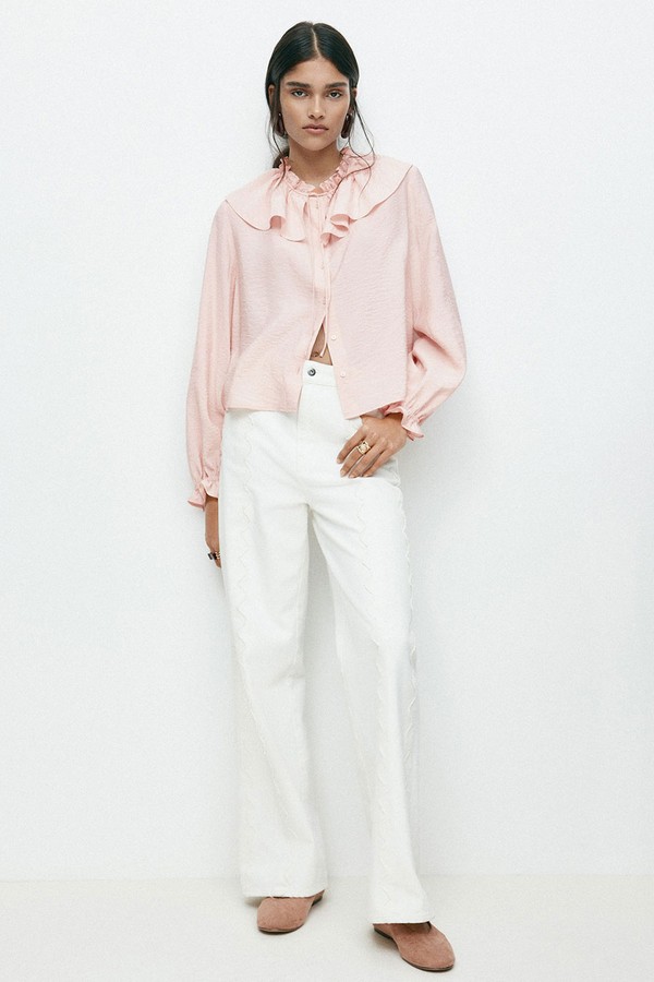 Frill Trimmed Blouse from H&M