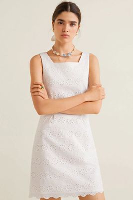 Embroidered Short Dress from Mango