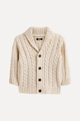 Shawl Collar Cable Cardigan from Next
