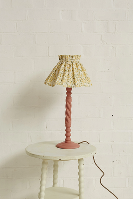 'Primrose' Calico Gathered Lampshade from Sophie Harpley