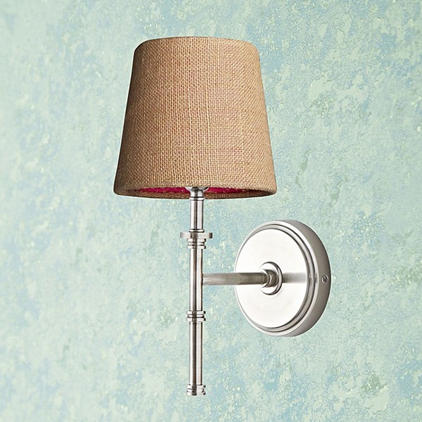 14cm Tall Tapered Shade In Natural Jute from Pooky