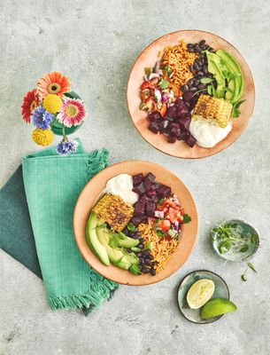 Beetroot Salsa Mexican Buddha Bowl