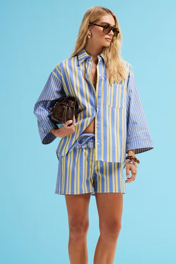 Caos Poplin Oversized Shirt from Laagam