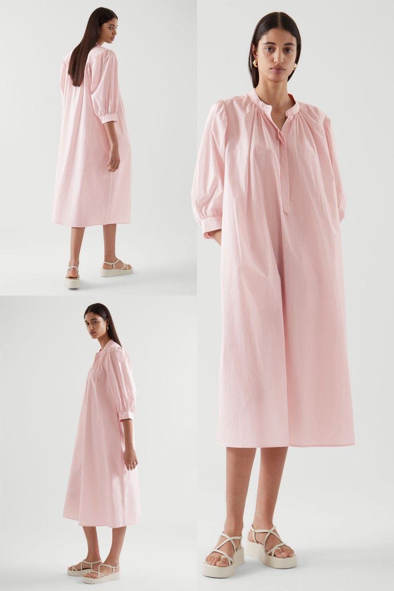 A-Line Puff Sleeve Dress