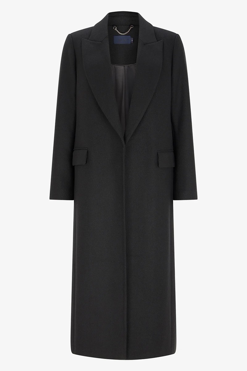 Wool Blend Long Coat