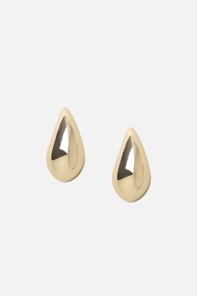 Gold Maxi Tear Drop Stud