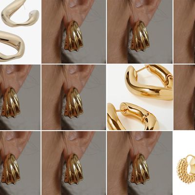 25 Chunky Gold Hoops To Buy Now