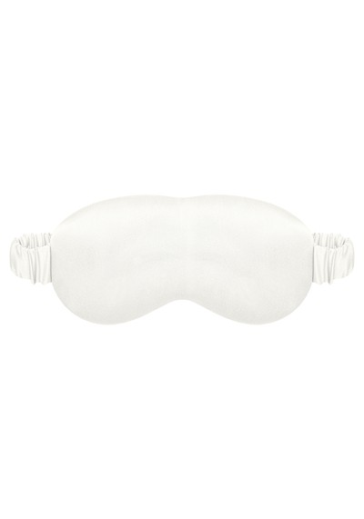 Ivory Silk Eye Mask from Asceno