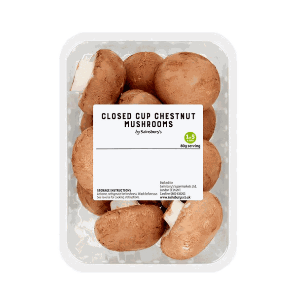 Closed Cup Chestnut Mushrooms from Sainsbury's