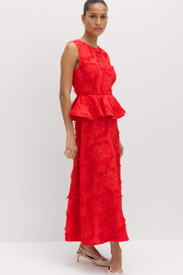 Jacquard Midaxi Waisted Dress from Marks & Spencer