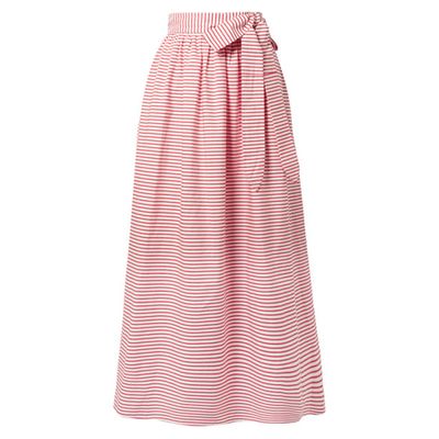 Striped Organic Cotton Wrap Skirt from Mara Hoffman