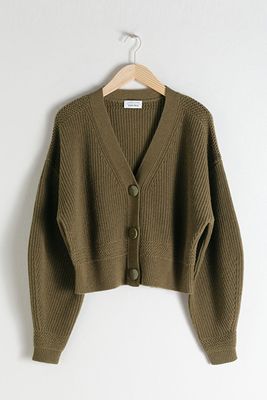 Cropped Green Cardigan from & Other Stories