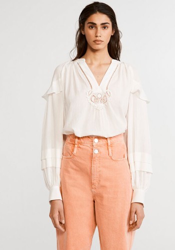 Organic Cotton Blouse With Puff Sleeves from Claudie Pierlot