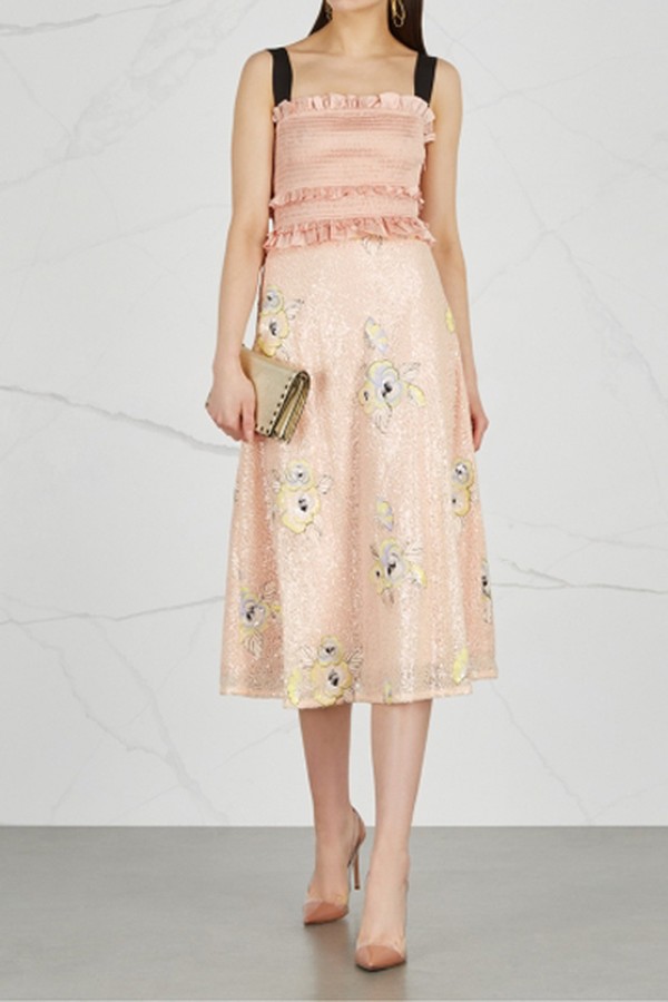 Smock And Spin Sequinned Dress