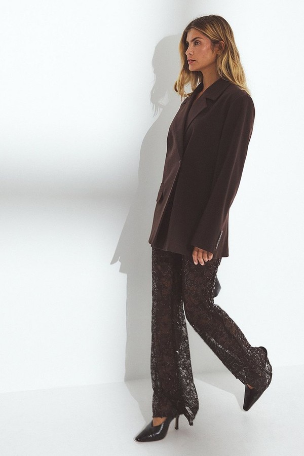 Lace Sequin Trousers from NA-KD