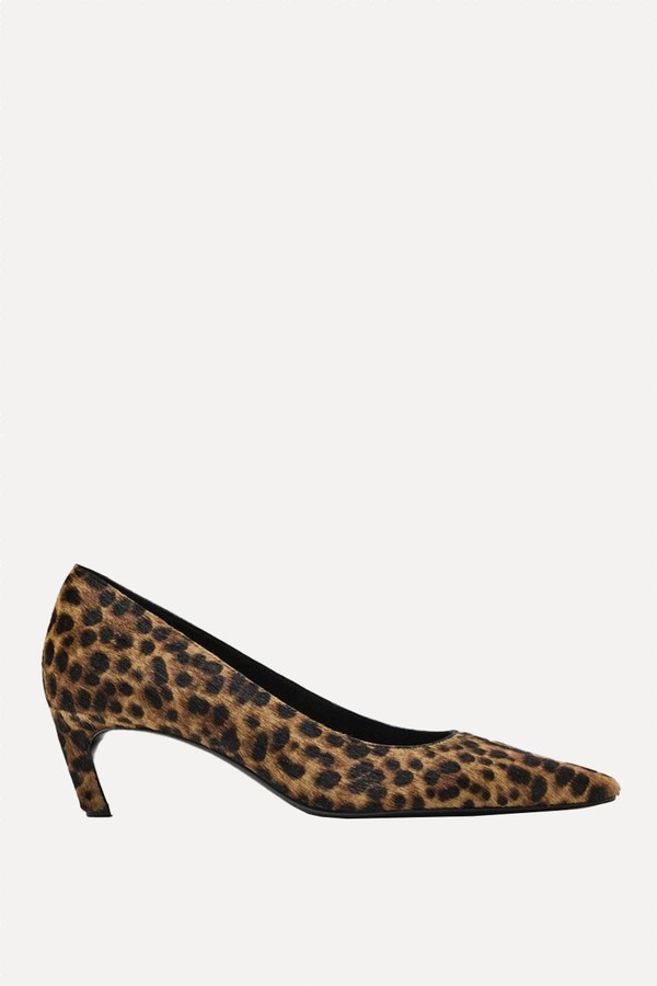 Heeled Leopard Print Shoes  from Massimo Dutti