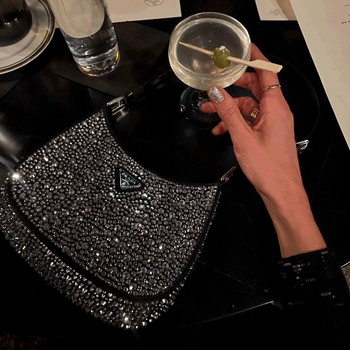  Cleo Satin Bag With Appliqués, £2,600 | Prada