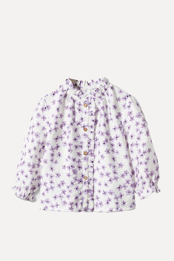 Floral Print Blouse from Mango
