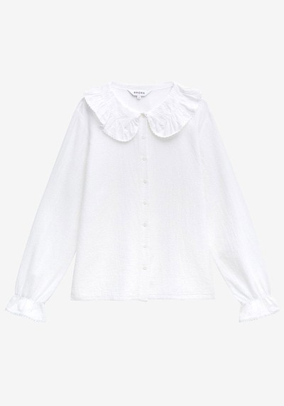 Organic Cotton Frill Collar Shirt