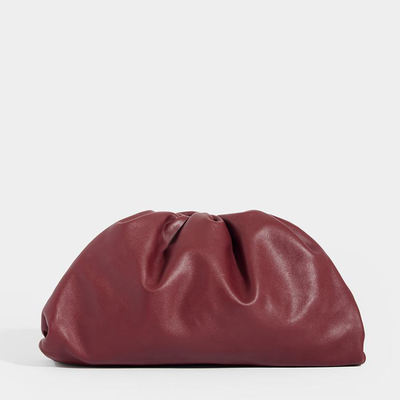The Large Pouch Leather Clutch from Bottega Veneta