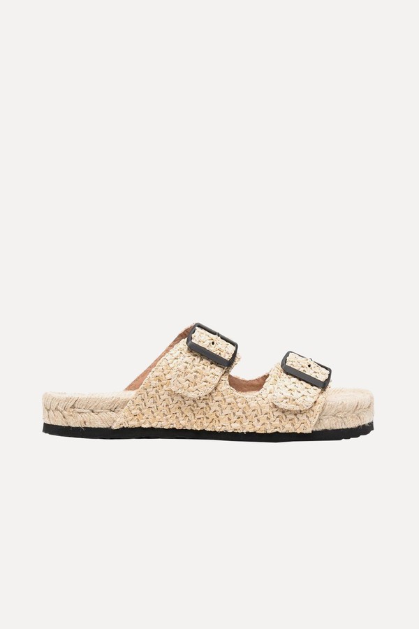Woven Wicker-Design Sandals from Manebi