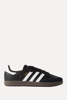 Samba OG Suede-Trimmed Leather Sneakers from Adidas