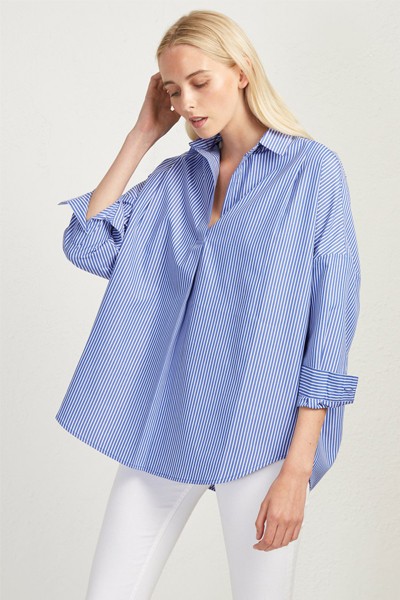 Thick Ticking Stripe Shirt