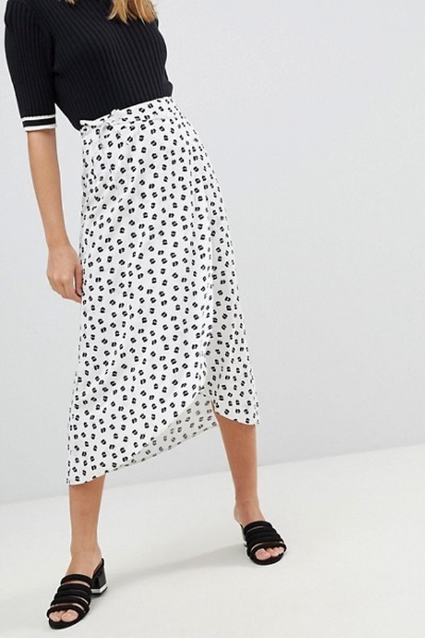 Wrap Jacquard Midi from ASOS