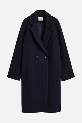 Double Breasted Wool Blend Coat from H&M