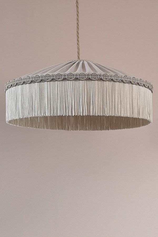 Volga Linen Tiffany Shortie Lampshade