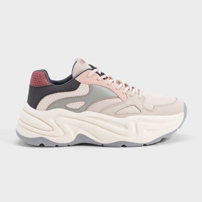 Contrast XL Sole Trainers from Bershka