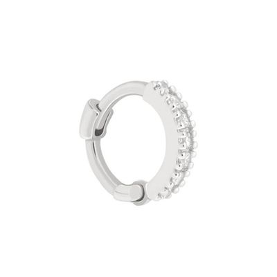 Jewelled Clicker In Silver