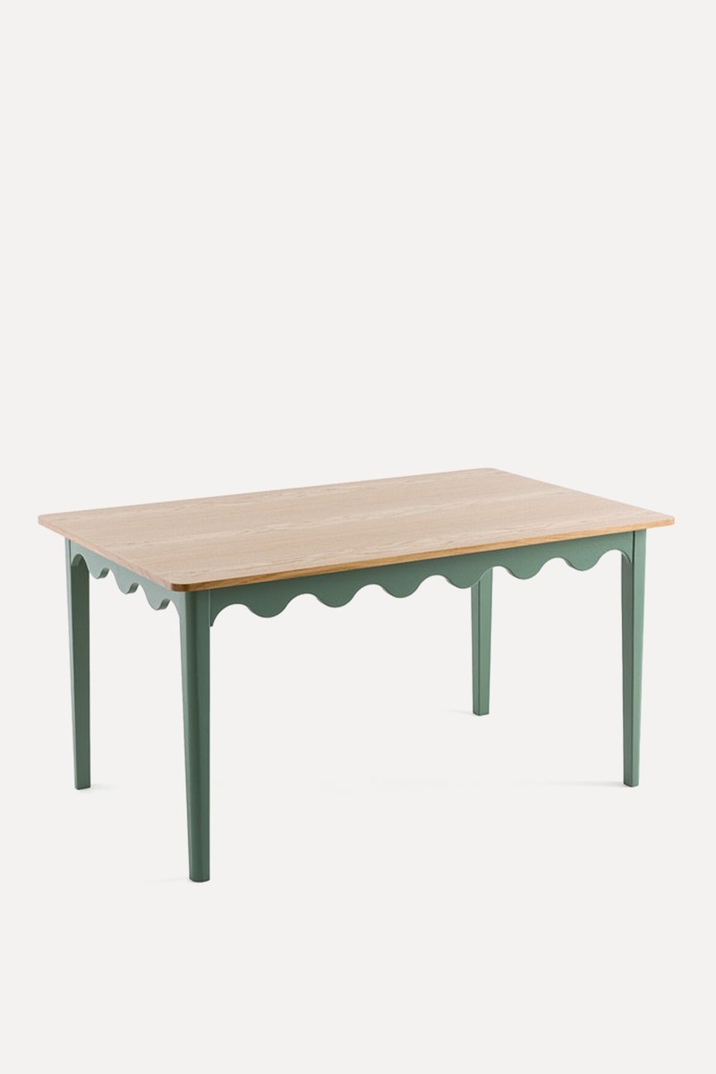 Kristen Rectangular Oak Veneer Dining Table from La Redoute Interieurs 