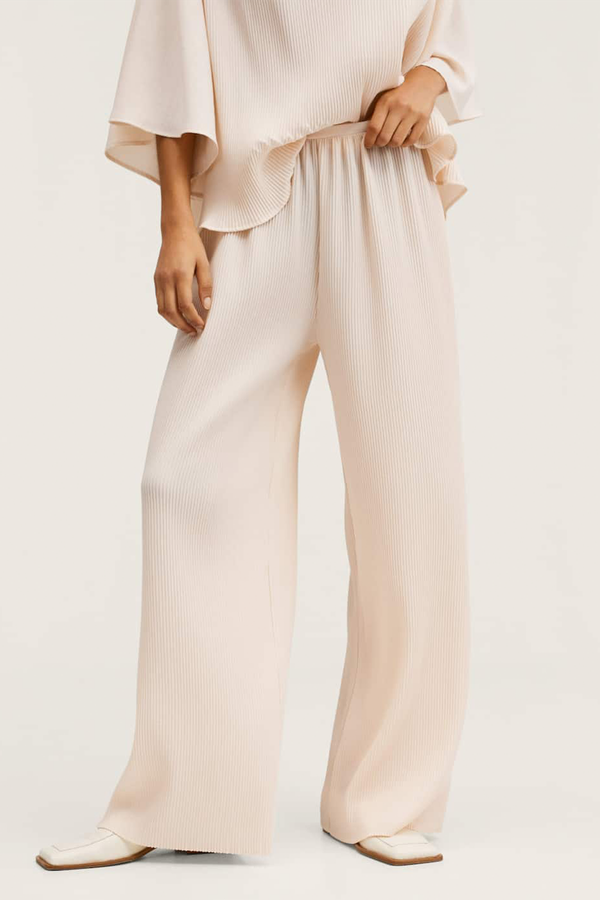 Pleated Wideleg Trousers from Mango