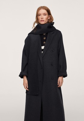 Scarf Wool Coat, £149.99 | Mango