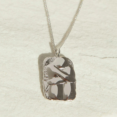 Embrace Pendant Necklace In Silver