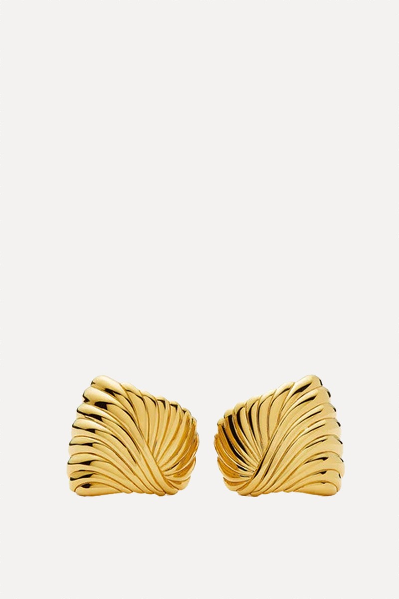 Ripple 18kt Gold-Plated Stud Earrings from Missoma